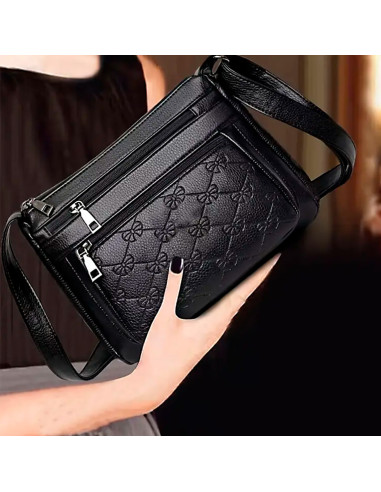 Bolso bandolera de piel sintética