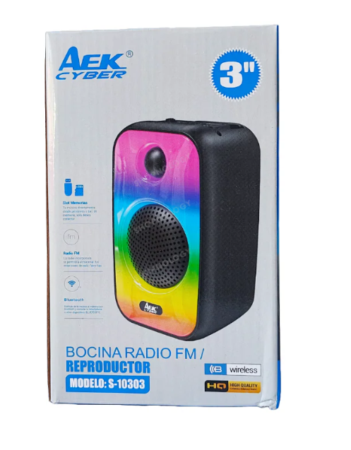 Parlante con luces LED