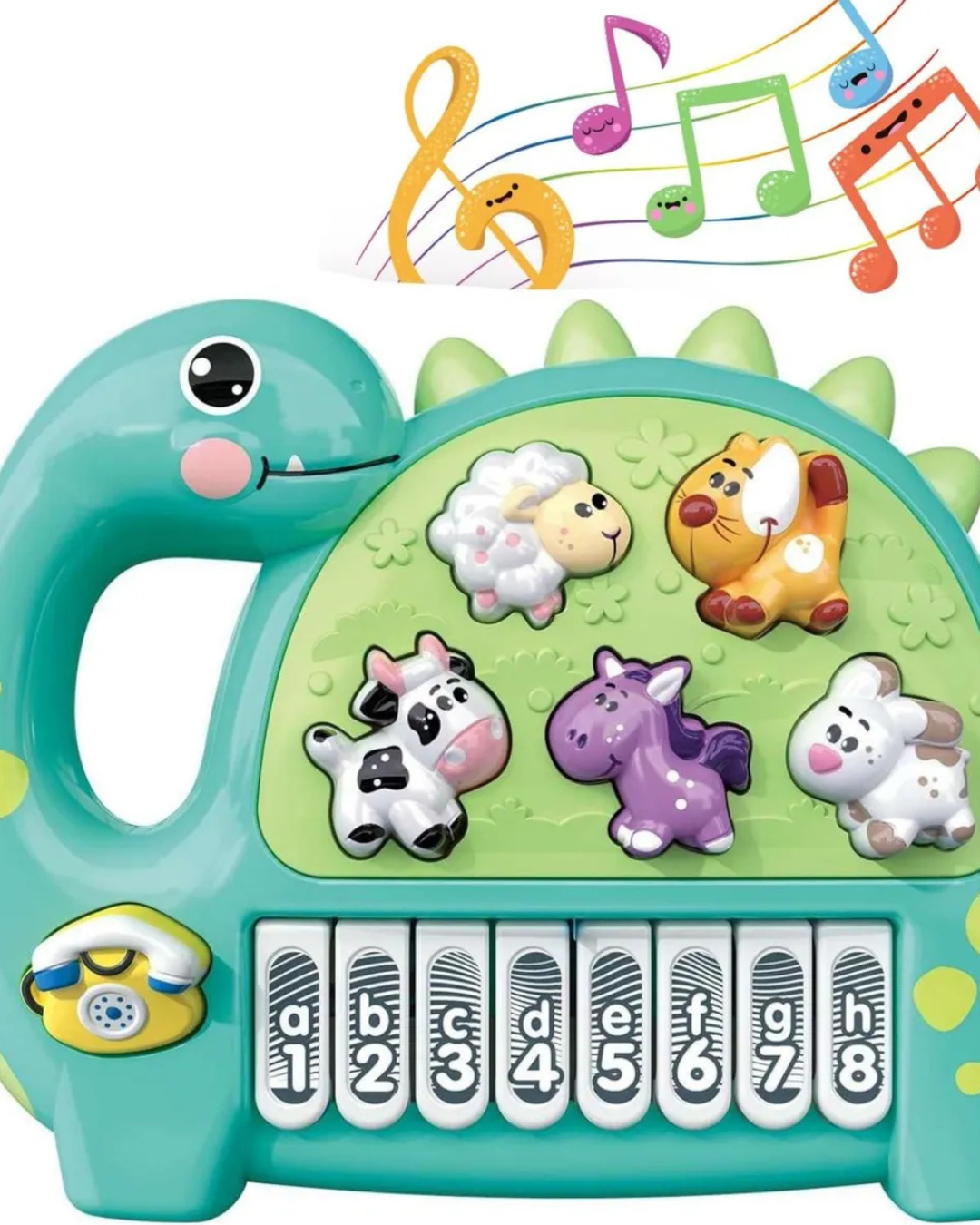 Juguete musical de dinosaurio