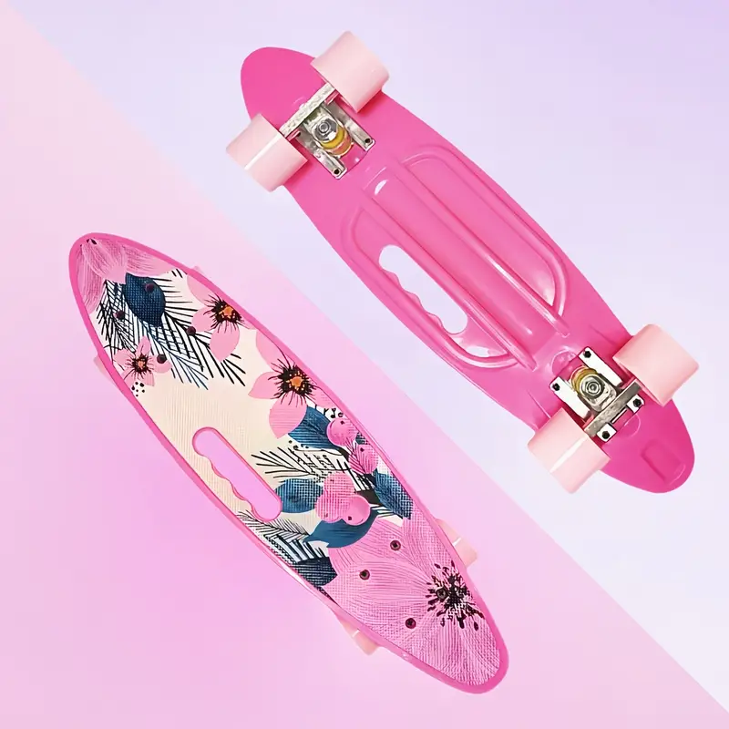 Patineta rosa tropical