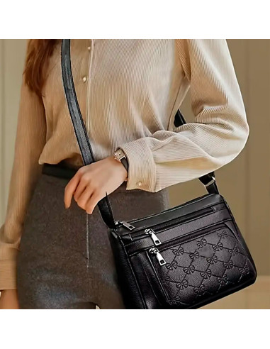 Bolso bandolera de piel sintética