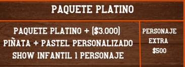 Paquete platino 