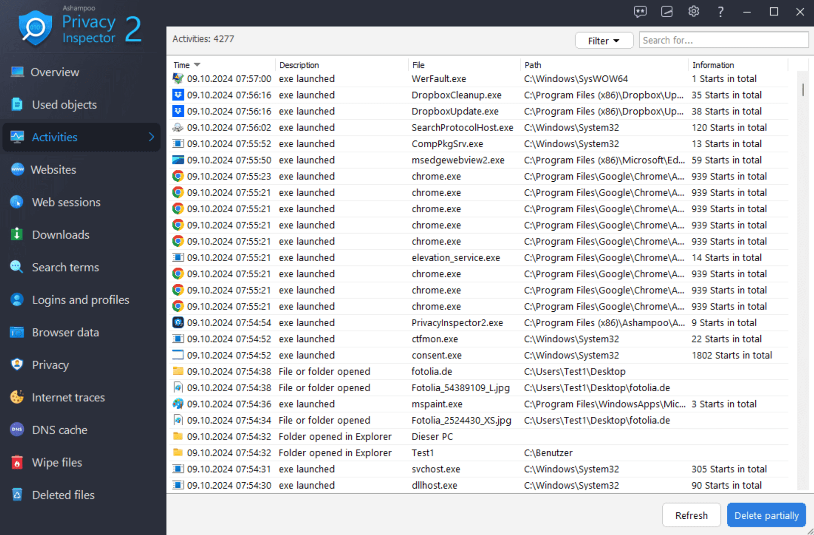 Ashampoo® Privacy Inspector 2