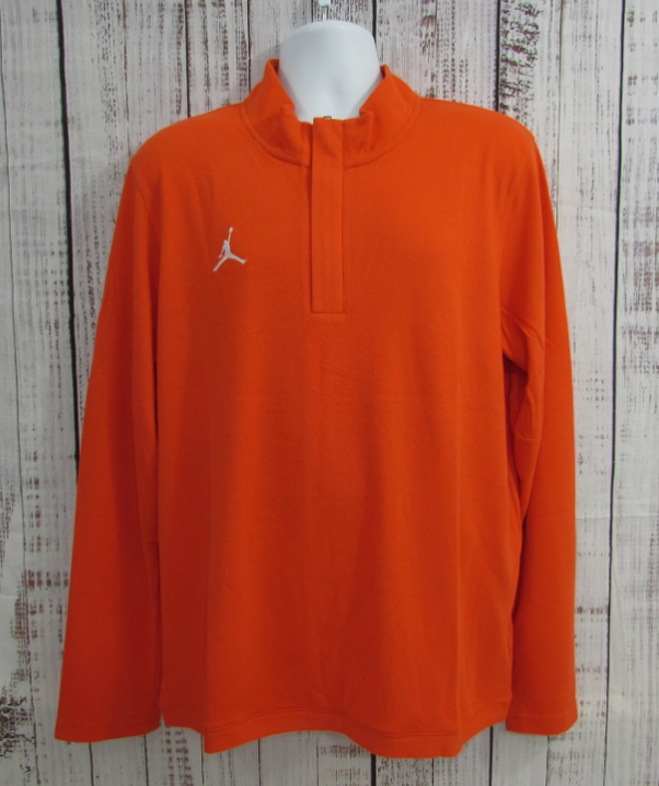 Jordan Dri-FIT 1/4 Zip vyriškas sportinis topas – oranžinis