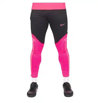 Nike Dri-FIT Strike vyriškos kelnės – juodos su rožiniais akcentais (DH8838-016)