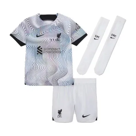 Liverpool išvykų mini komplektas vaikams – baltas (Nike, DN2756-101)