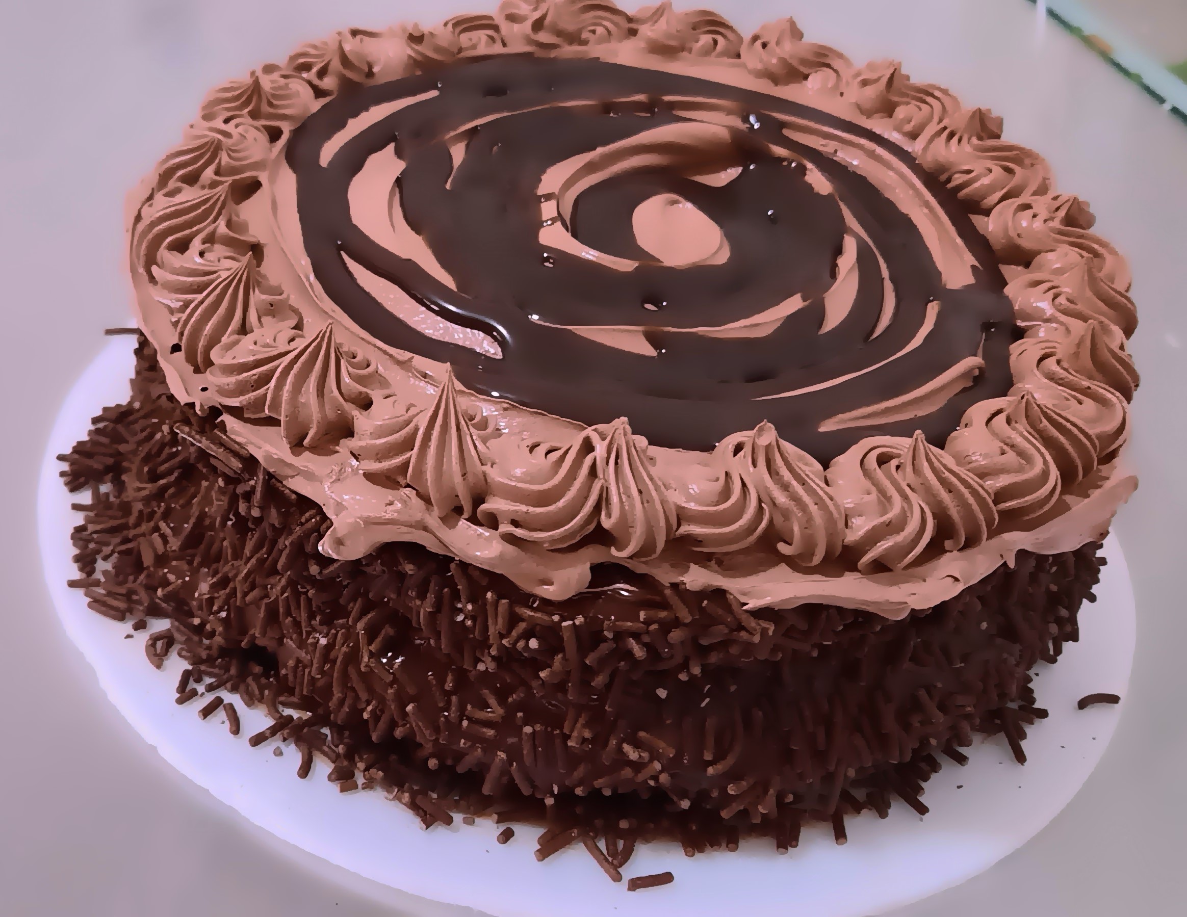 Bolo Brigadeiro e trufa