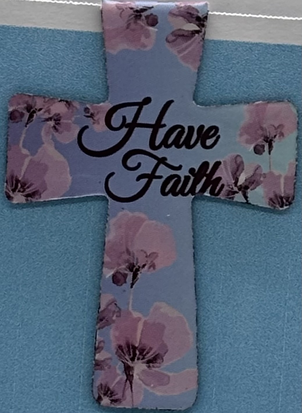 Decorative 'Have Faith' Cross Magnetic Bookmark