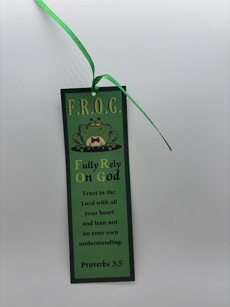 F.R.O.G. Inspirational Bookmark