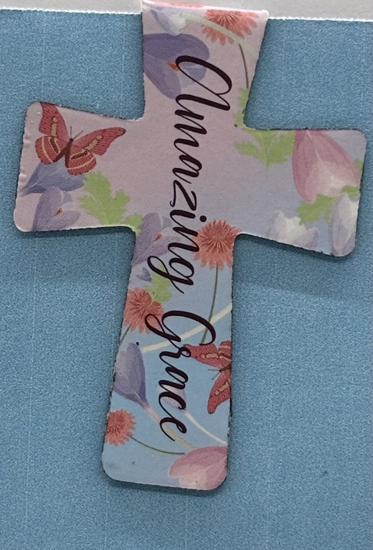 Amazing Grace Decorative Cross Bookmark
