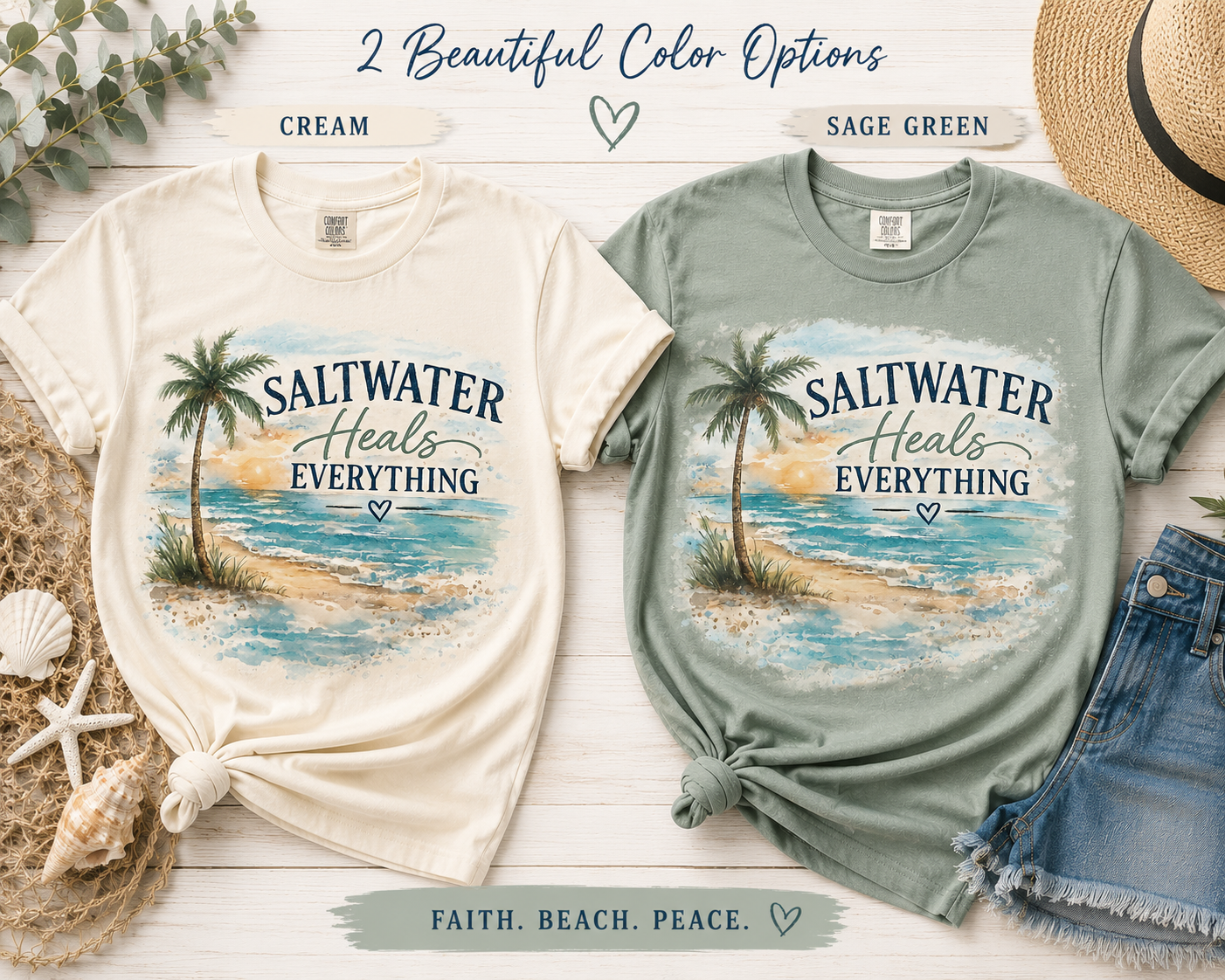 Saltwater Heals Everything T-Shirt
