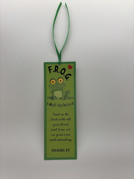 F.R.O.G. Inspirational Bookmark