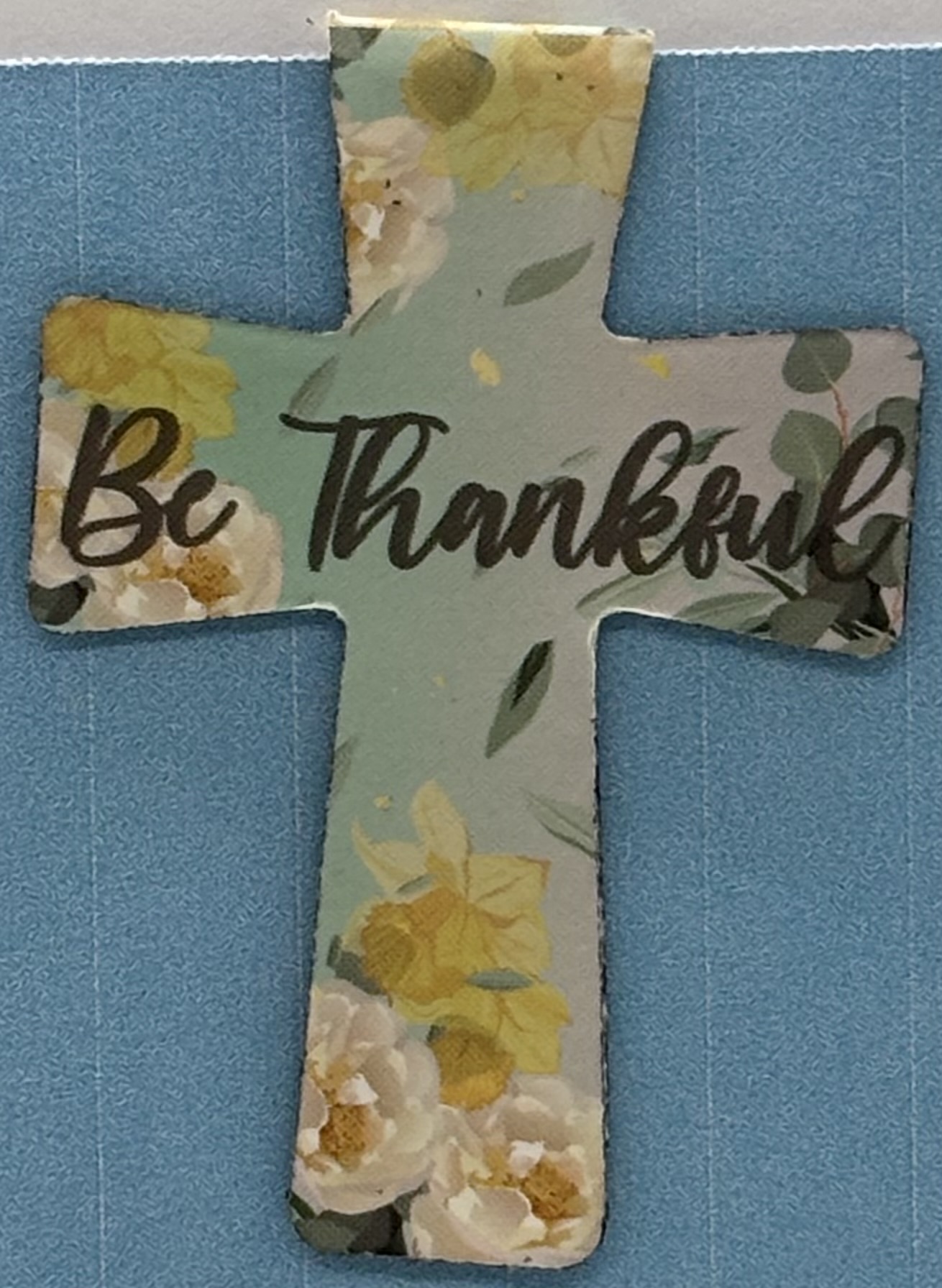 Decorative Floral Cross Bookmark