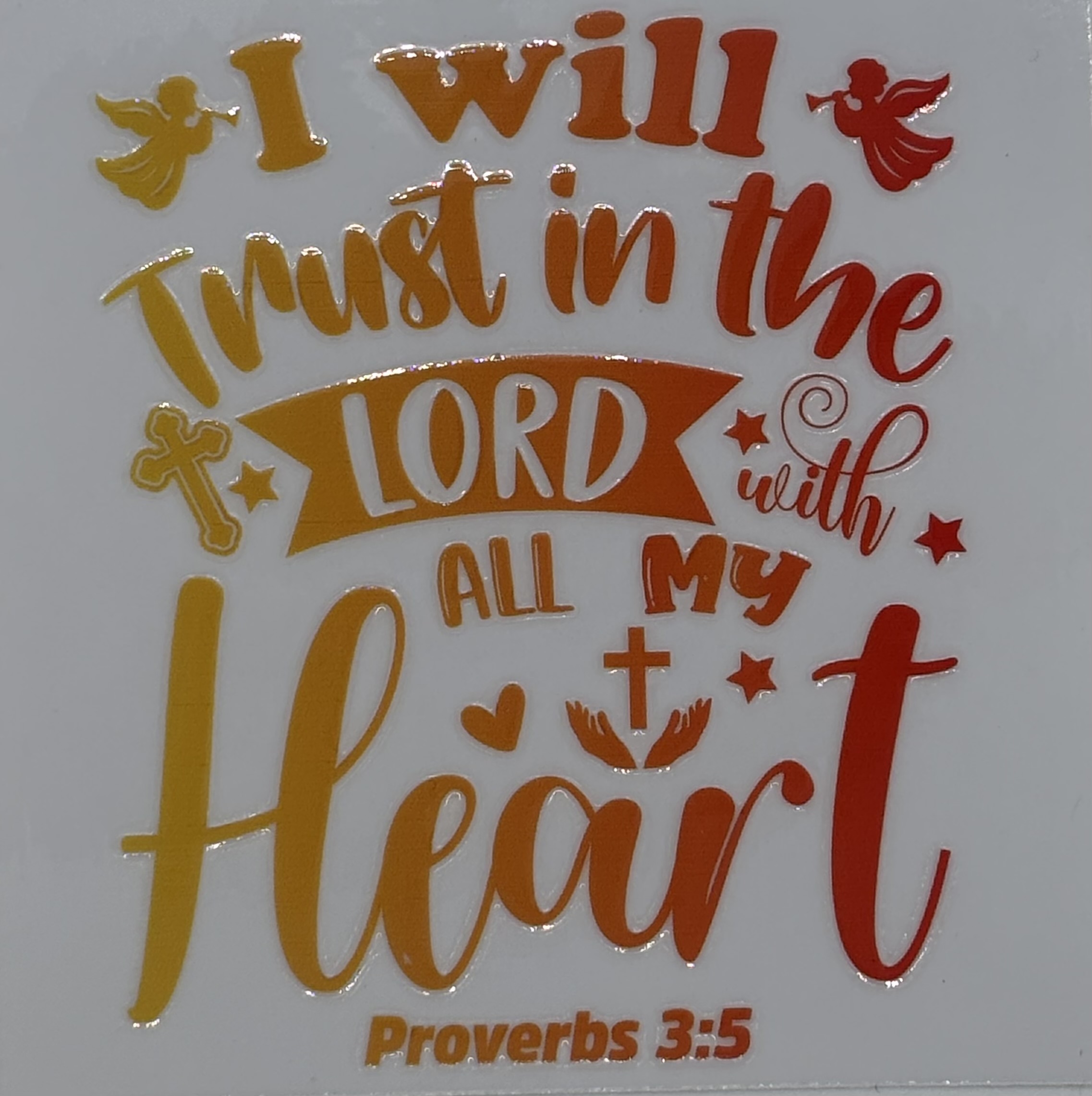 Inspirational Decal - Proverbs 3:5