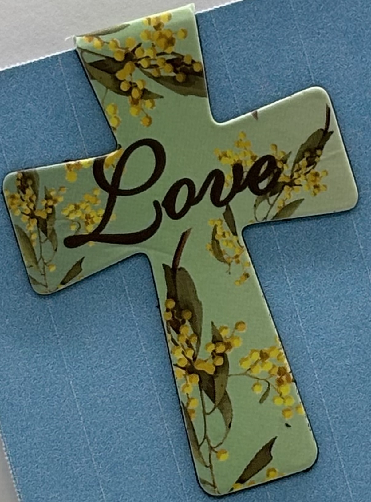 Decorative 'Love' Cross Magnetic Bookmark