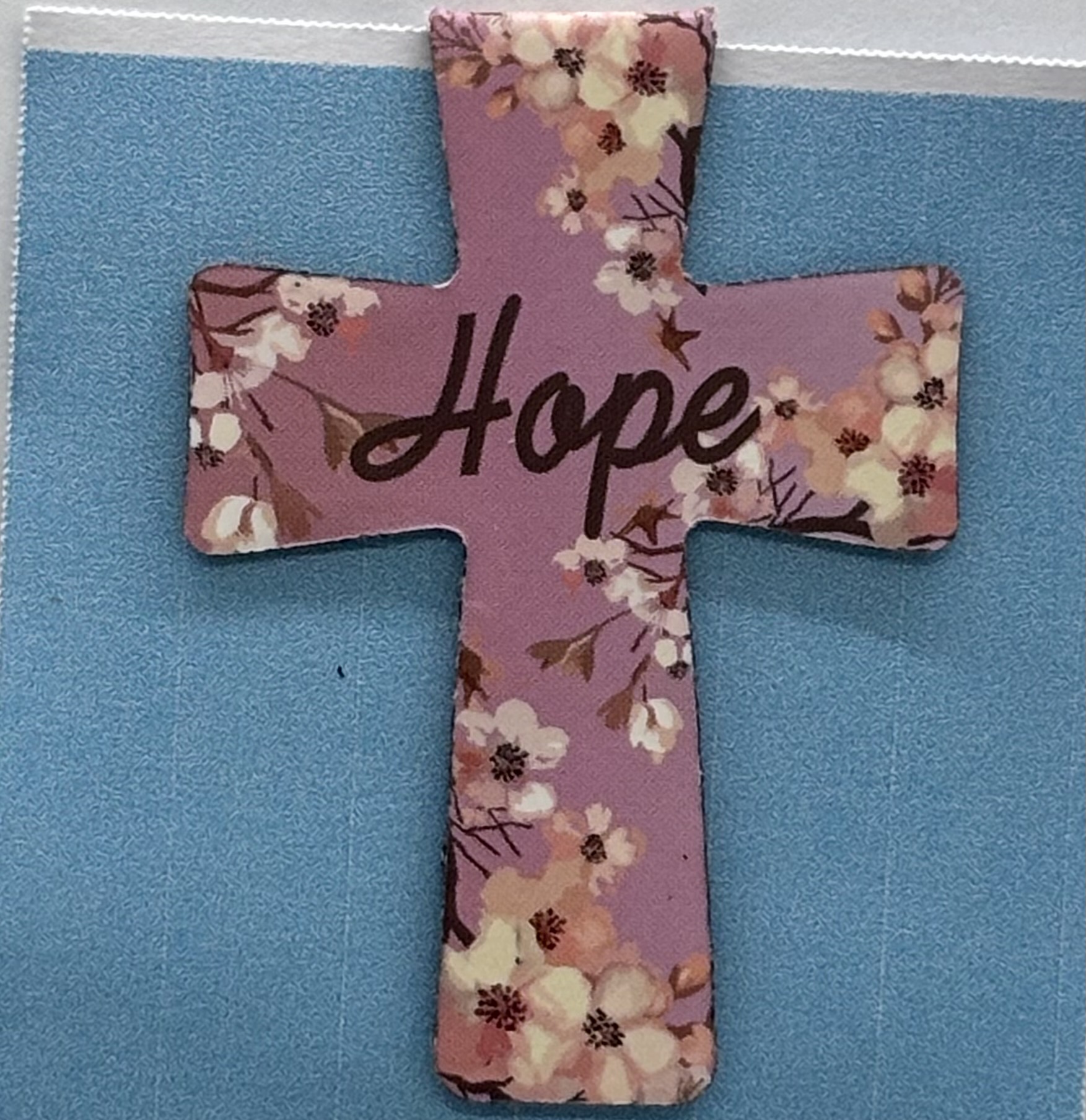 Hope Floral Cross Bookmark