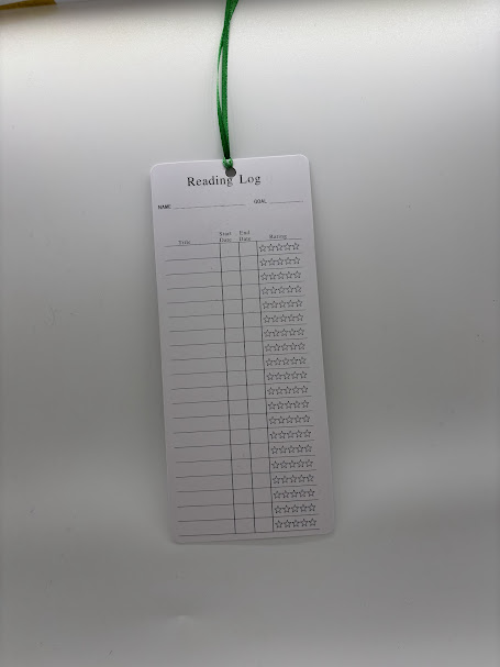 Reading Log Bookmark