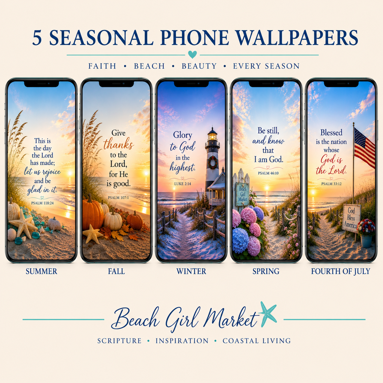 Seasonal Scripture Phone Wallpapers