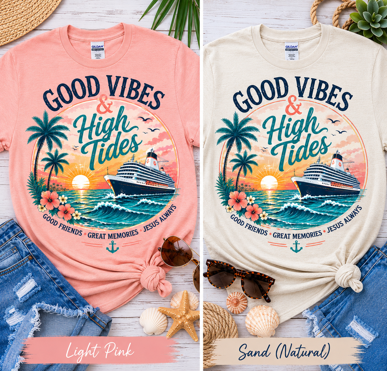 Good Vibes & High Tides Cruise T-Shirt