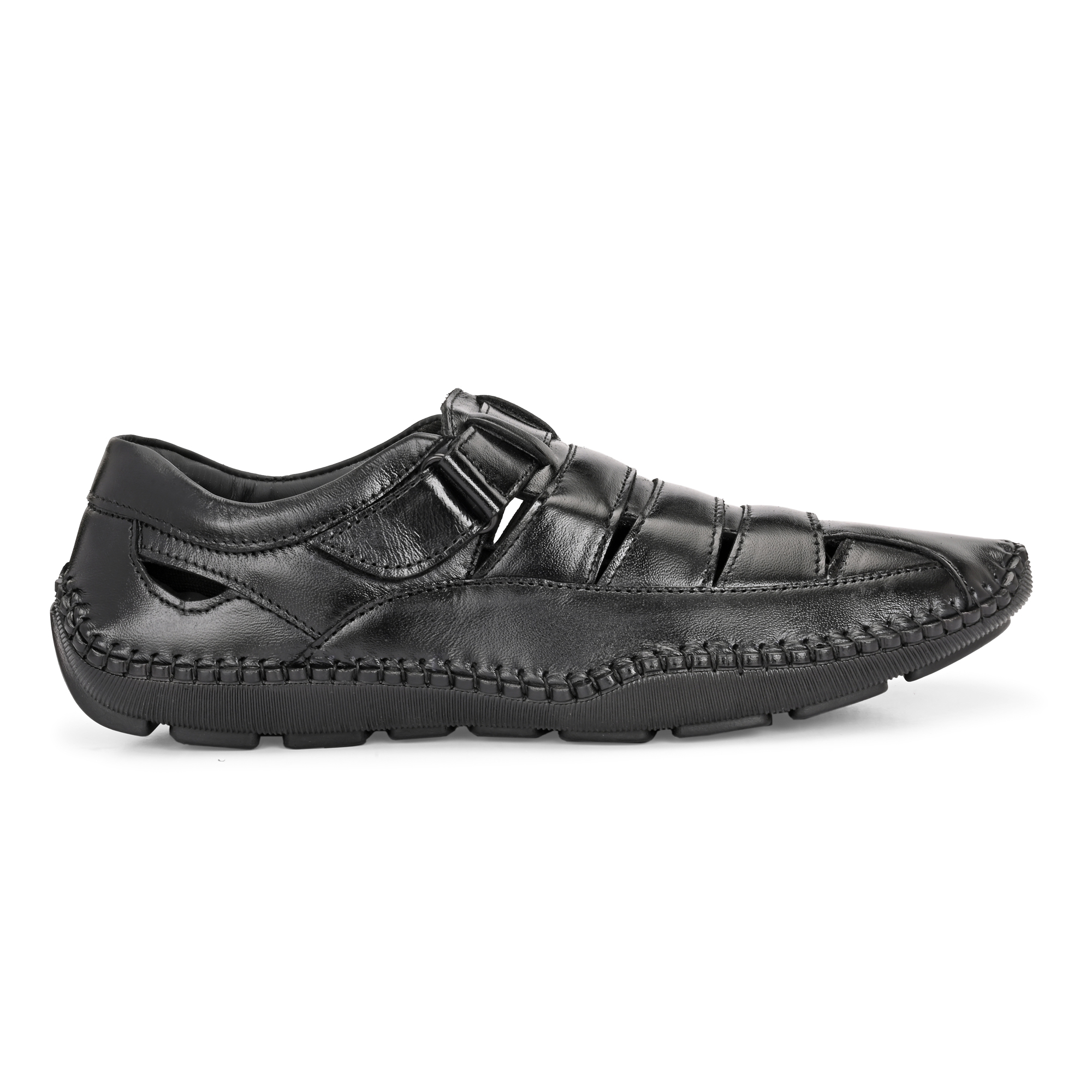 HYRBID SANDALS - LEATHER BLACK