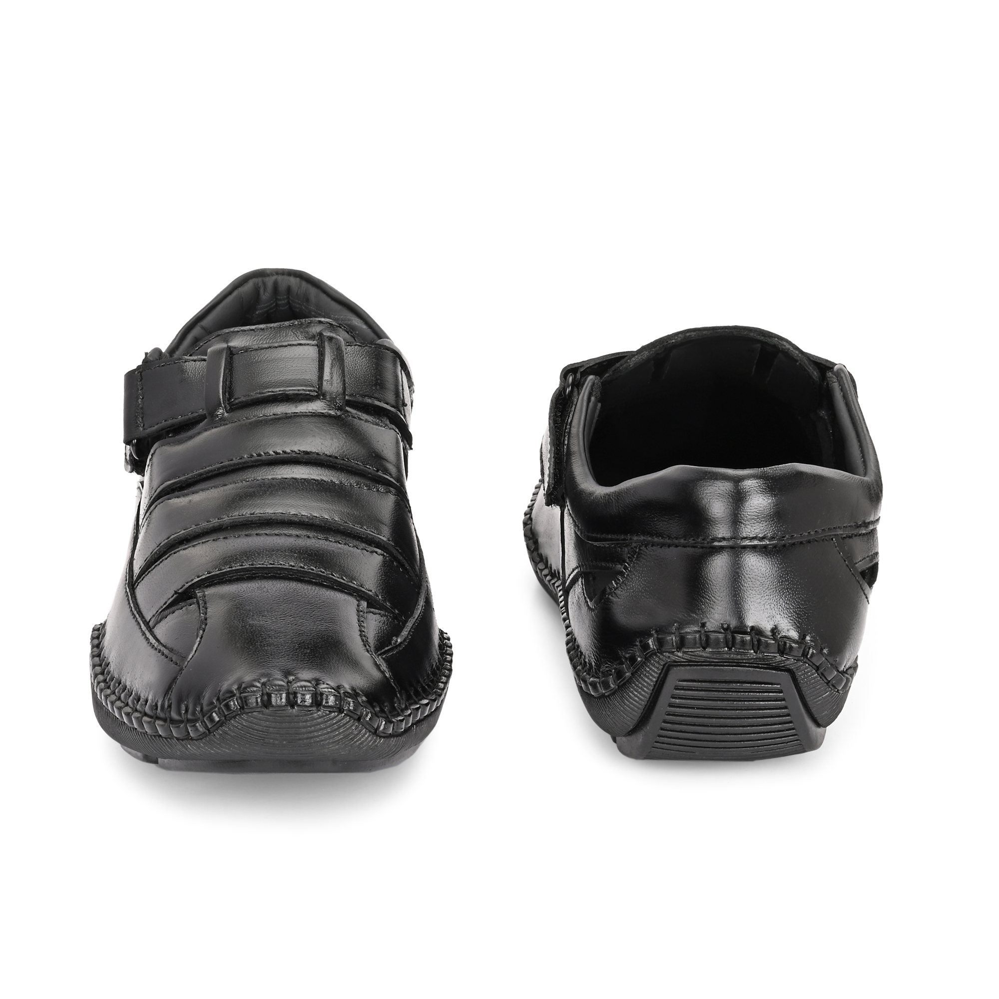 HYRBID SANDALS - LEATHER BLACK
