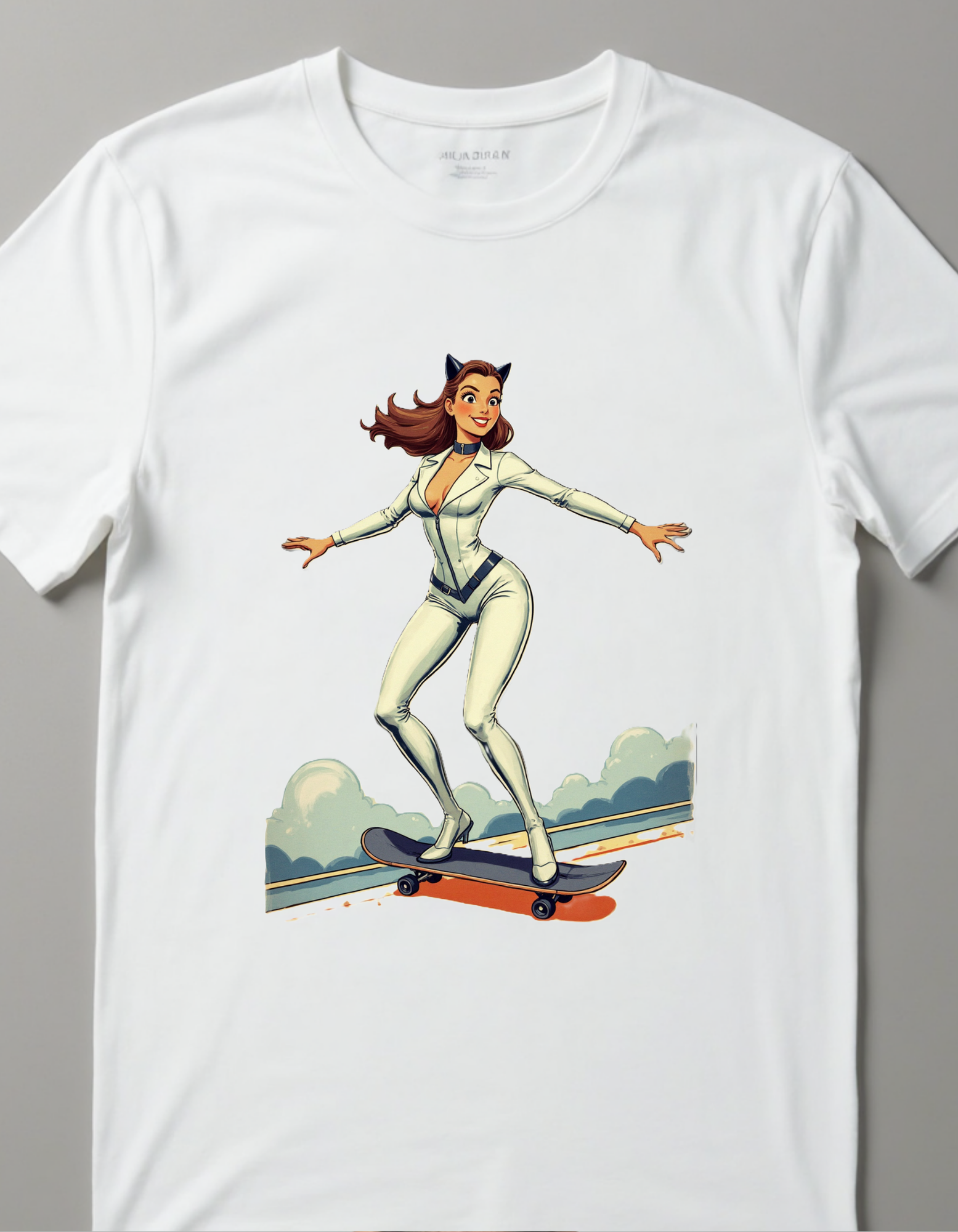Playera Catwoman Skateboard