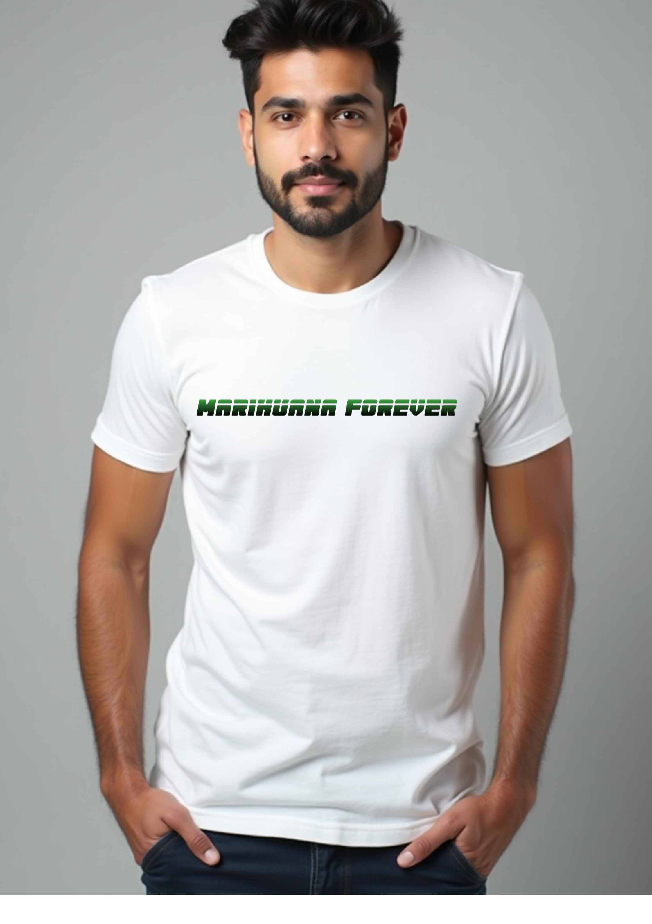 Playera Minimalista Sport retro Marihuana Forever