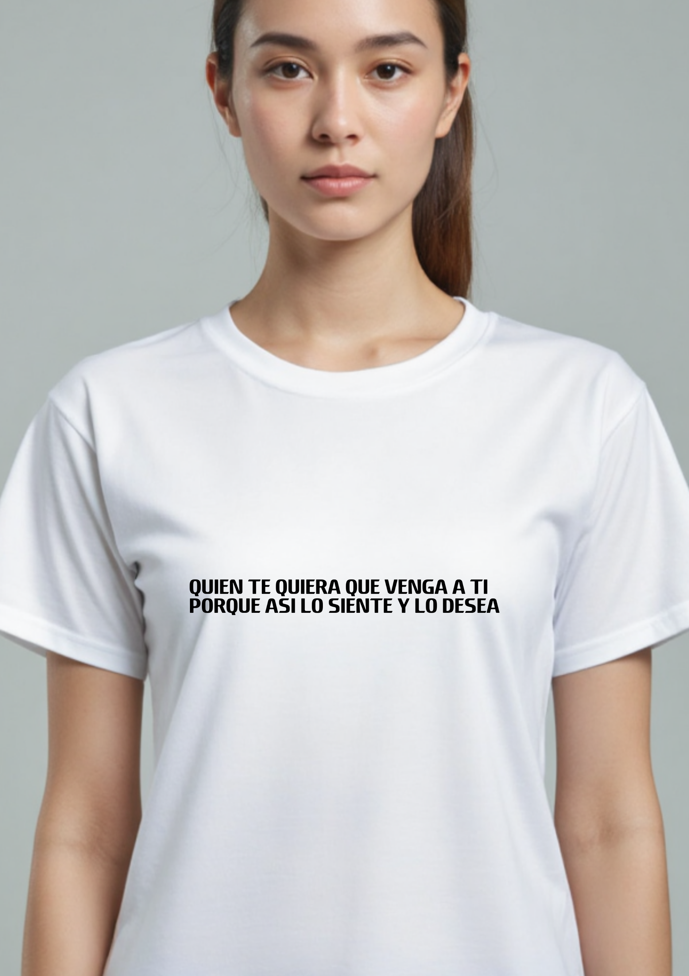 Playera con mensaje motivacional reflexivo