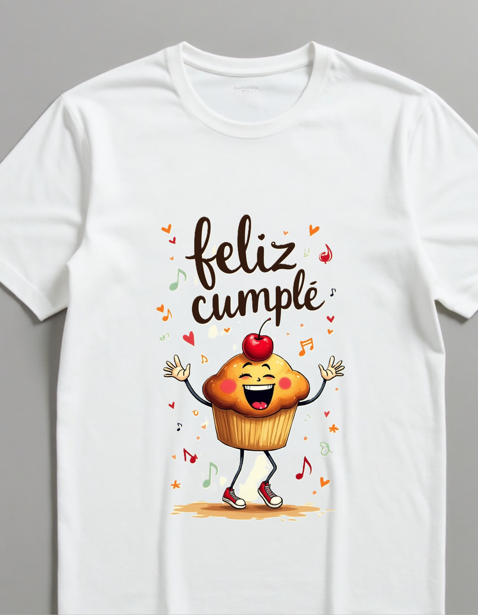 Playera con la frase Feliz Cumple, ideas para regalos