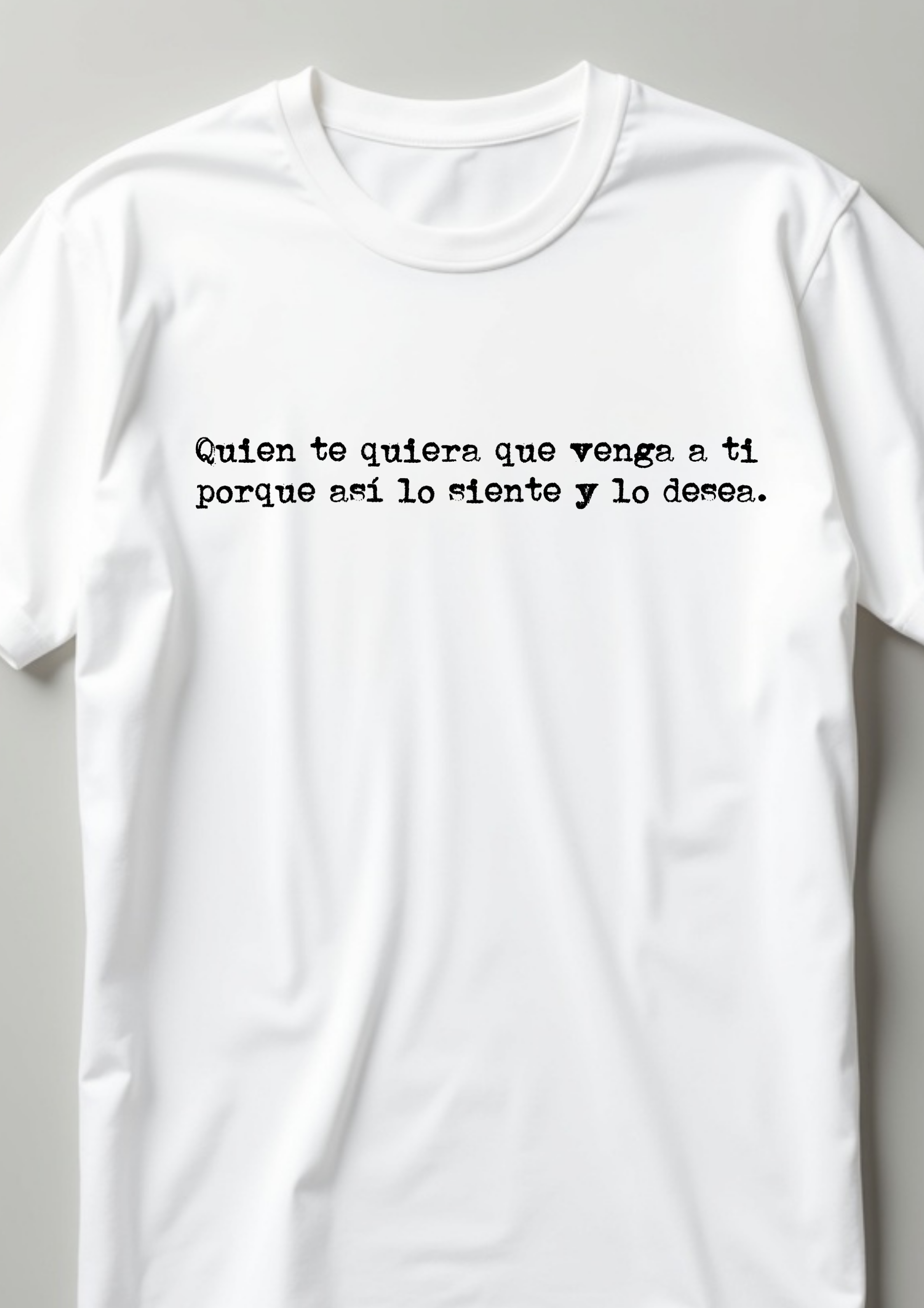 Playera con frase Inspiracional