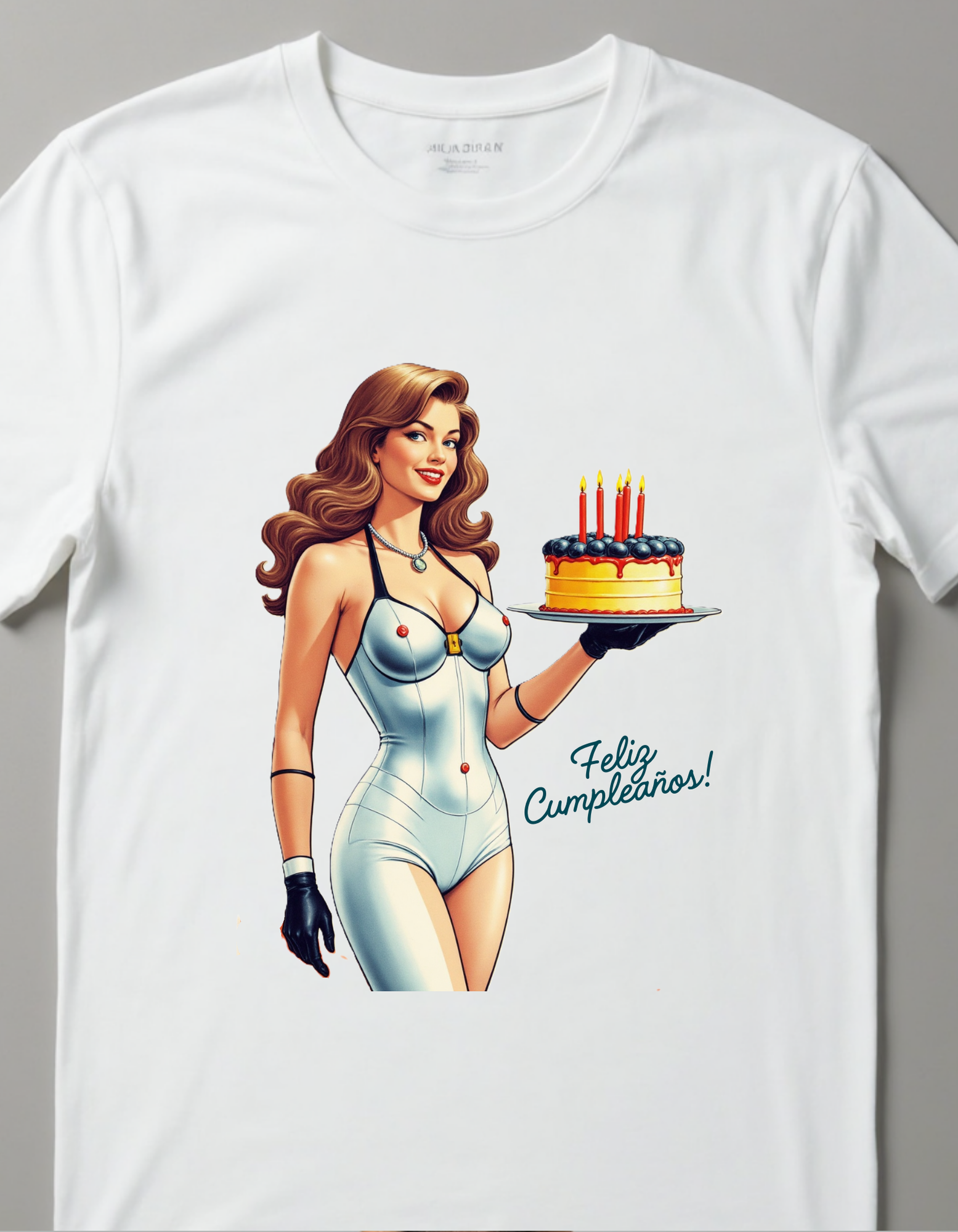 Playera con la frase Feliz Cumpleaños erotica