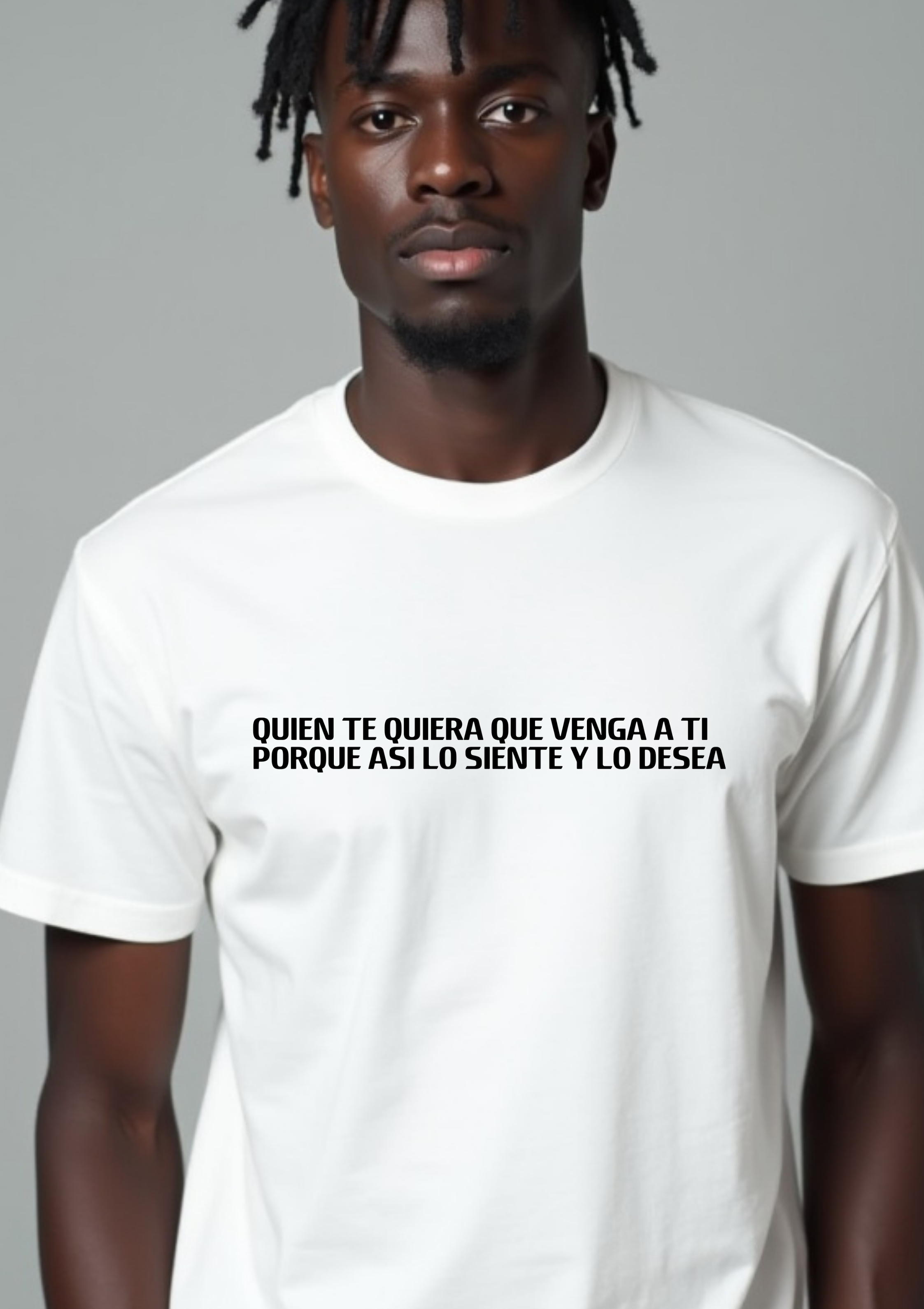 Playera con mensaje motivacional reflexivo