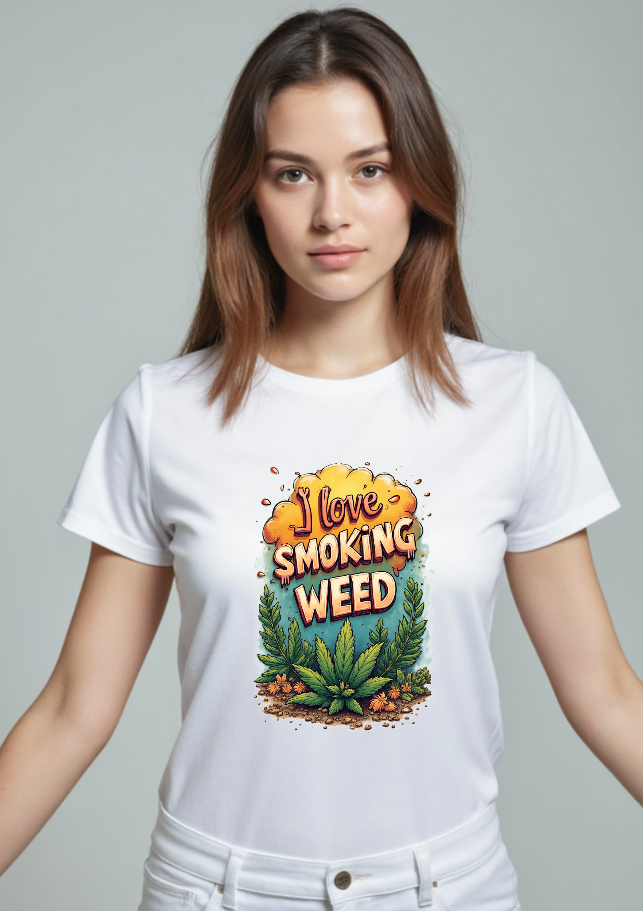 Playera I Love Smoking Weed 