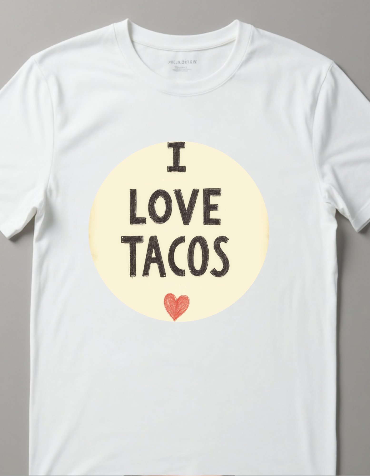 Playera con la frase I Love Tacos vintage