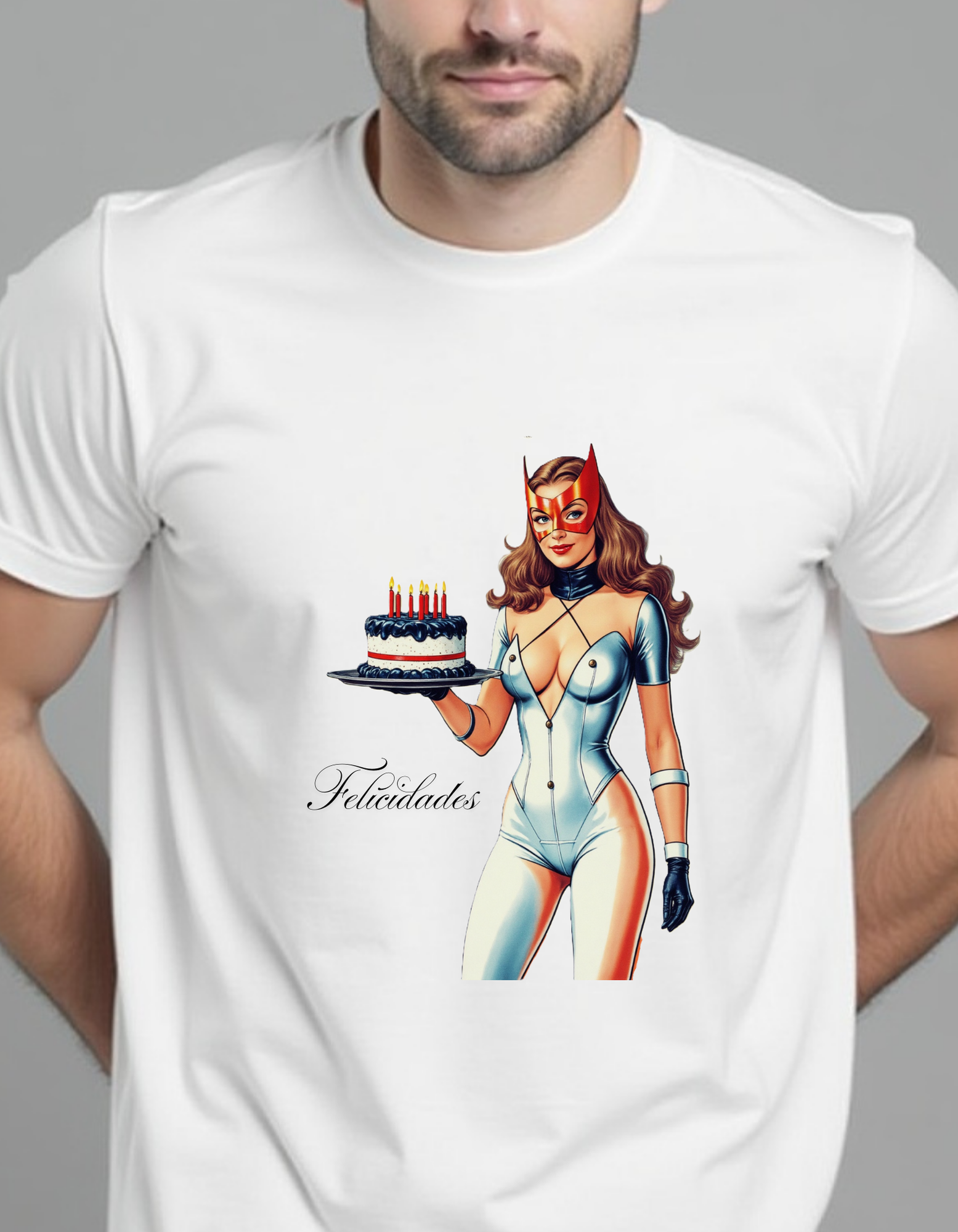 Playera con la frase Felicidades