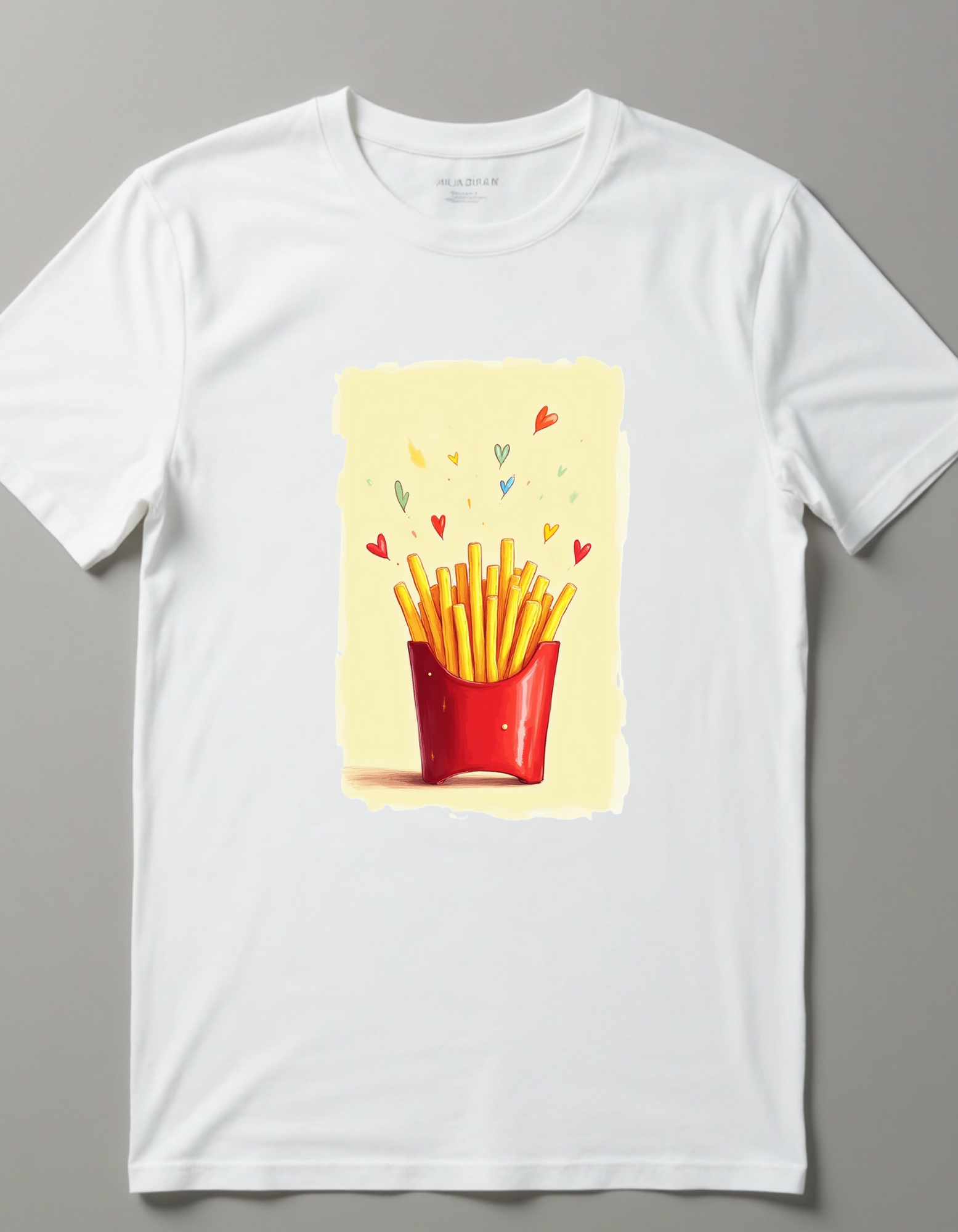 Playera con papas a la francesa