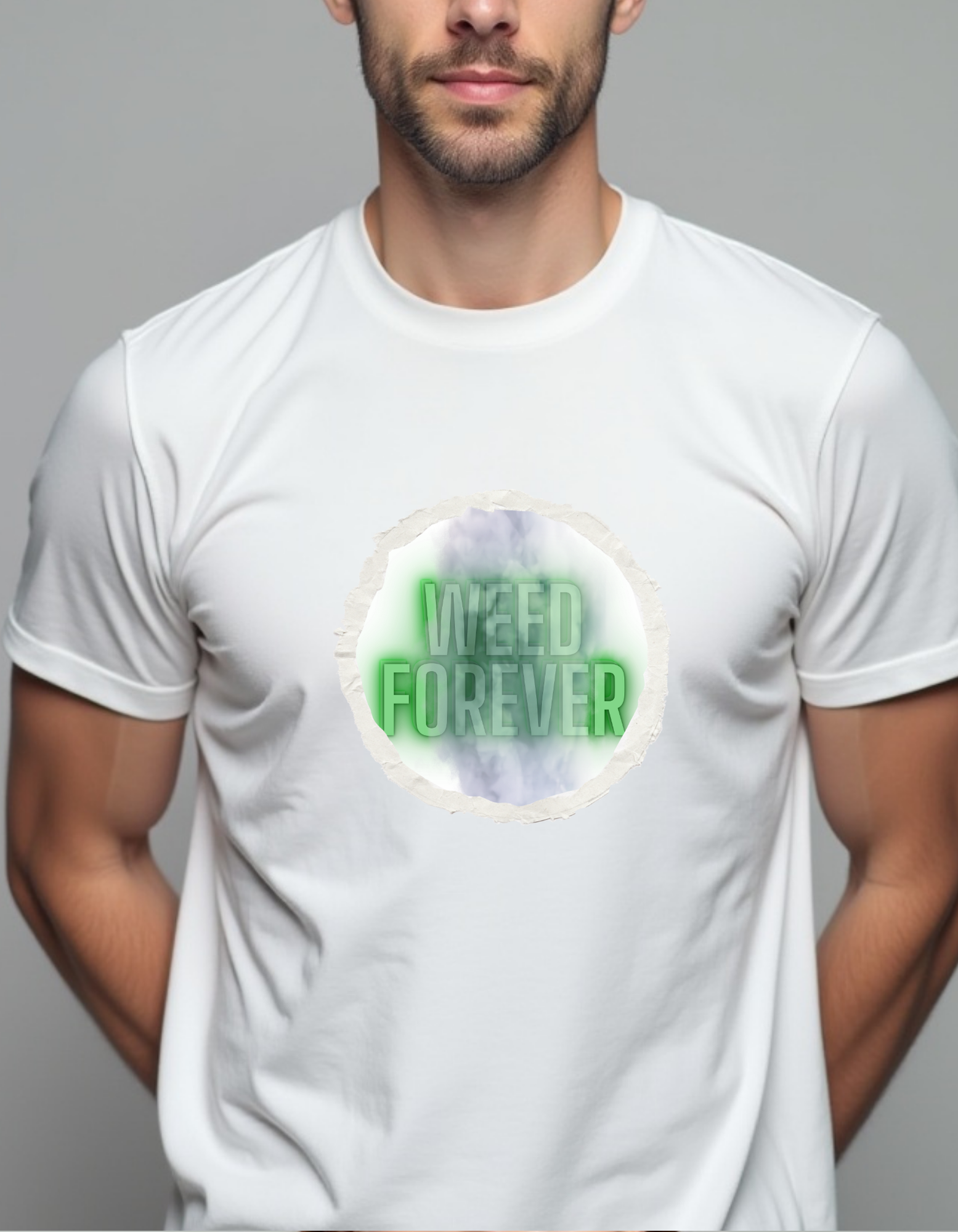 Playera con la frase Weed Forever