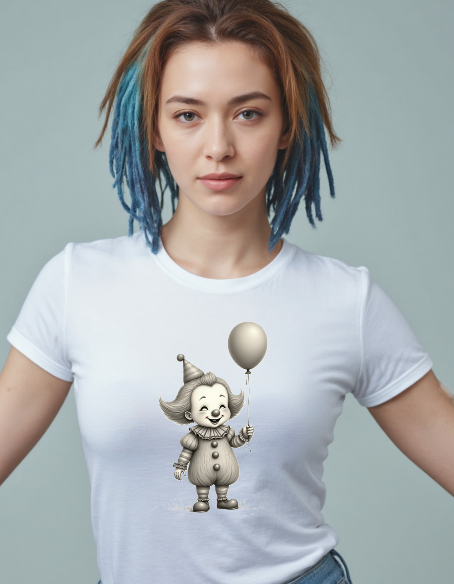 Playera con imagen de payasito