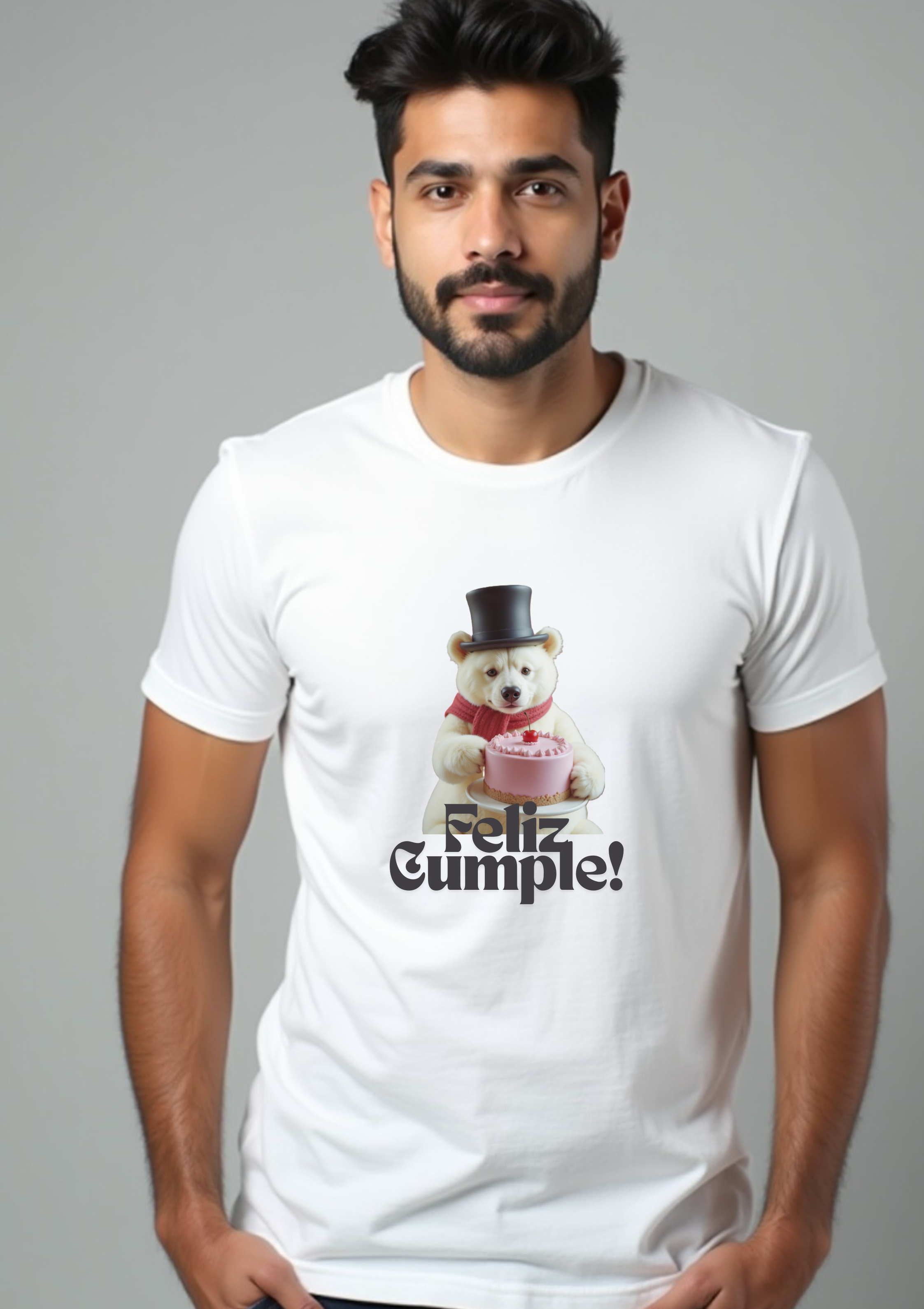 Playera con frase de Feliz Cumple!