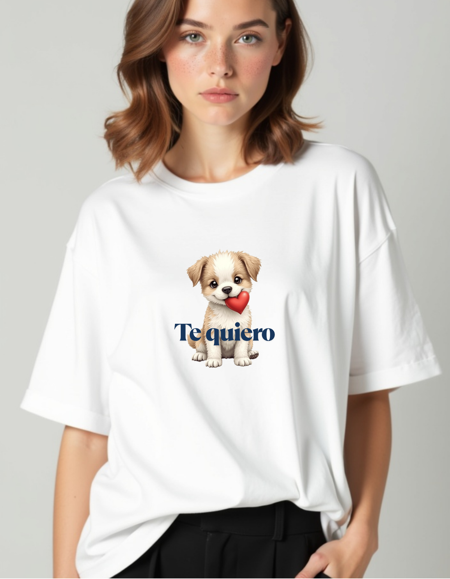 Playera con la frase Te quiero, ideas para regalos