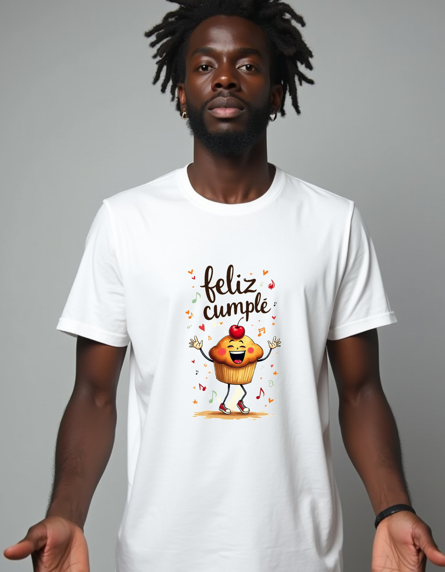 Playera con la frase Feliz Cumple, ideas para regalos