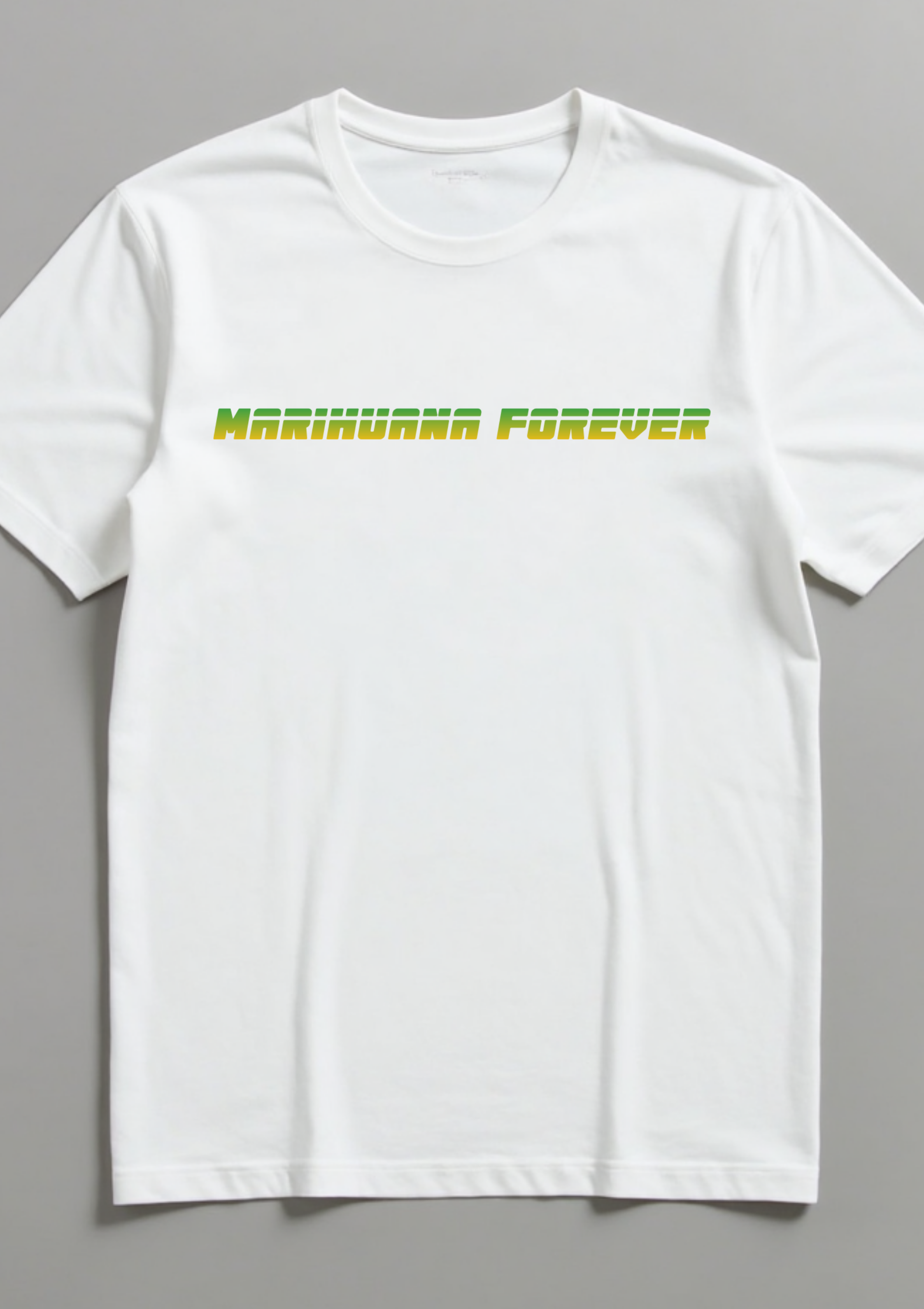 Playera Marihuana Forever minimalista retro