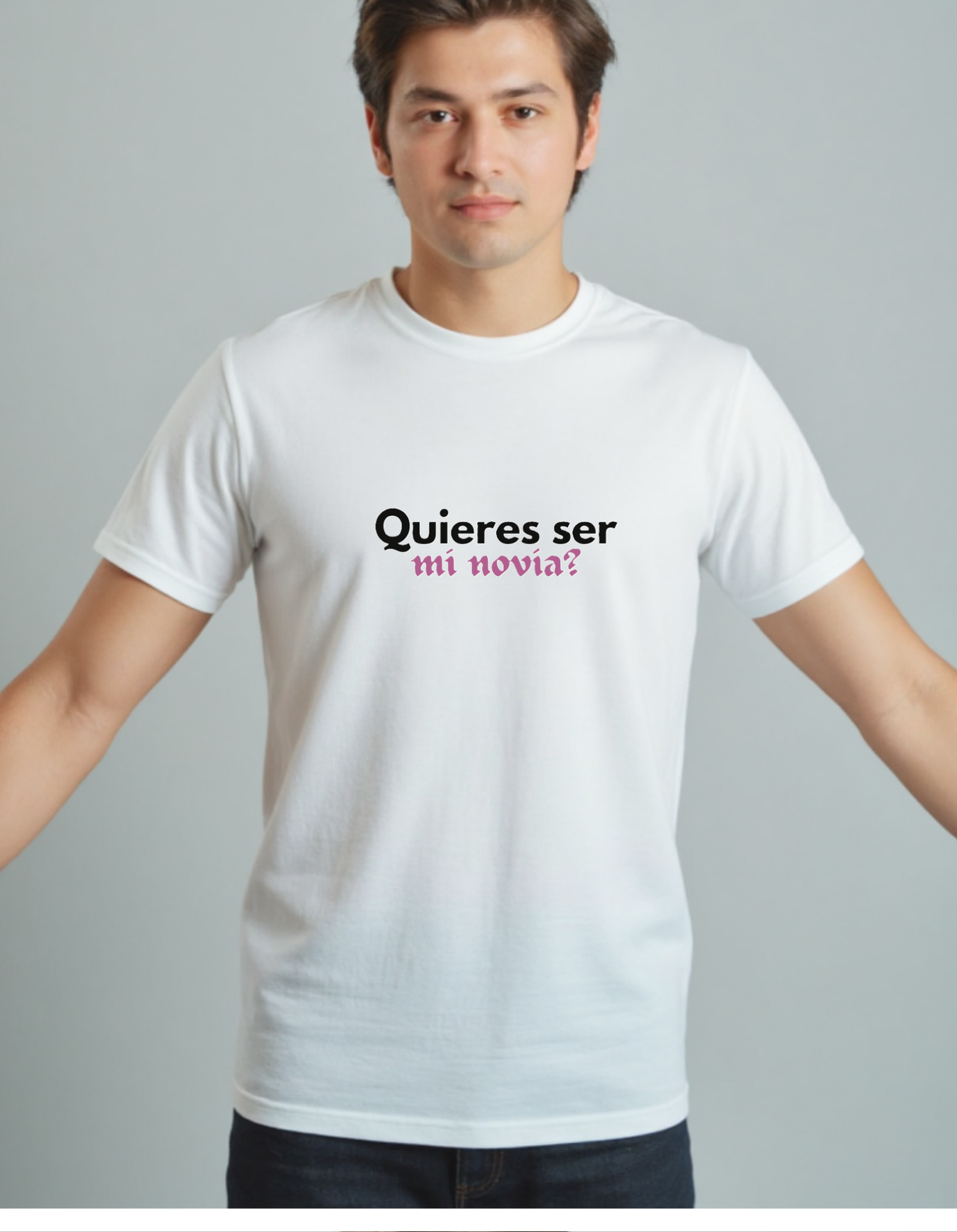 Playera con la frase ¿Quieres ser mi novia?, ideas para regalos y propuestas