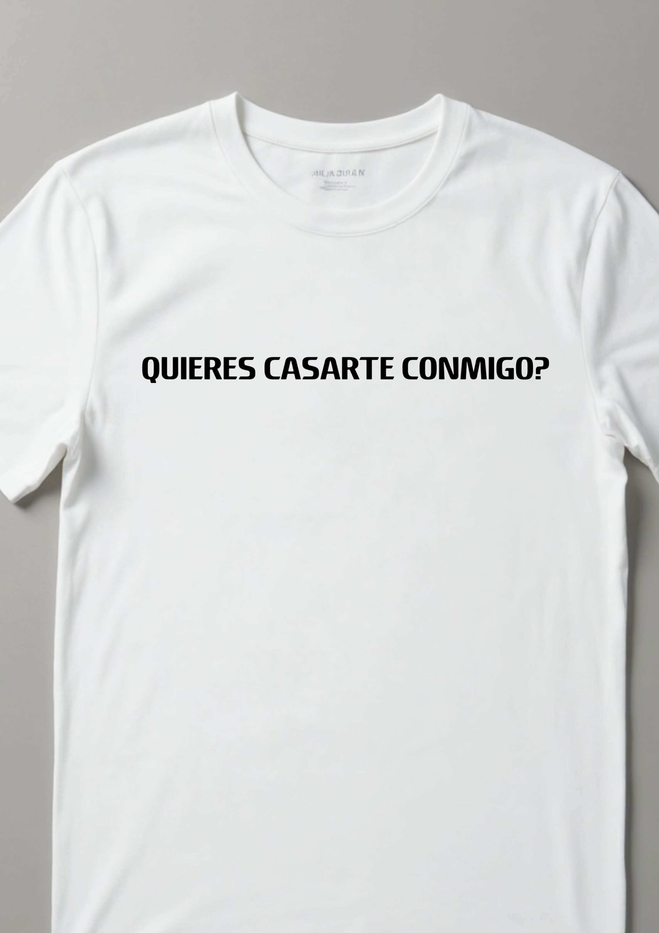 Playera para propuesta de matrimonio