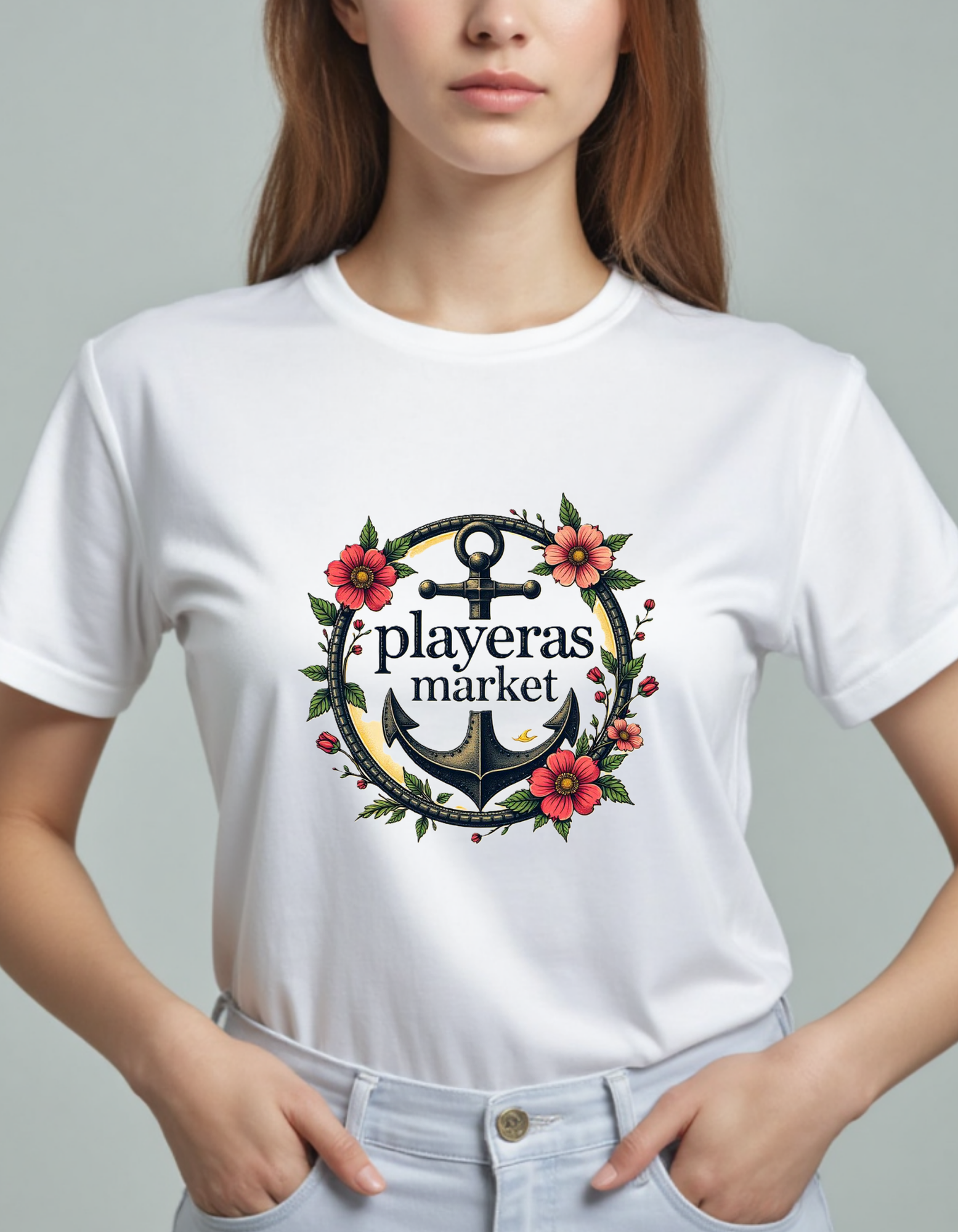 Playera con logotipo de Playeras Market