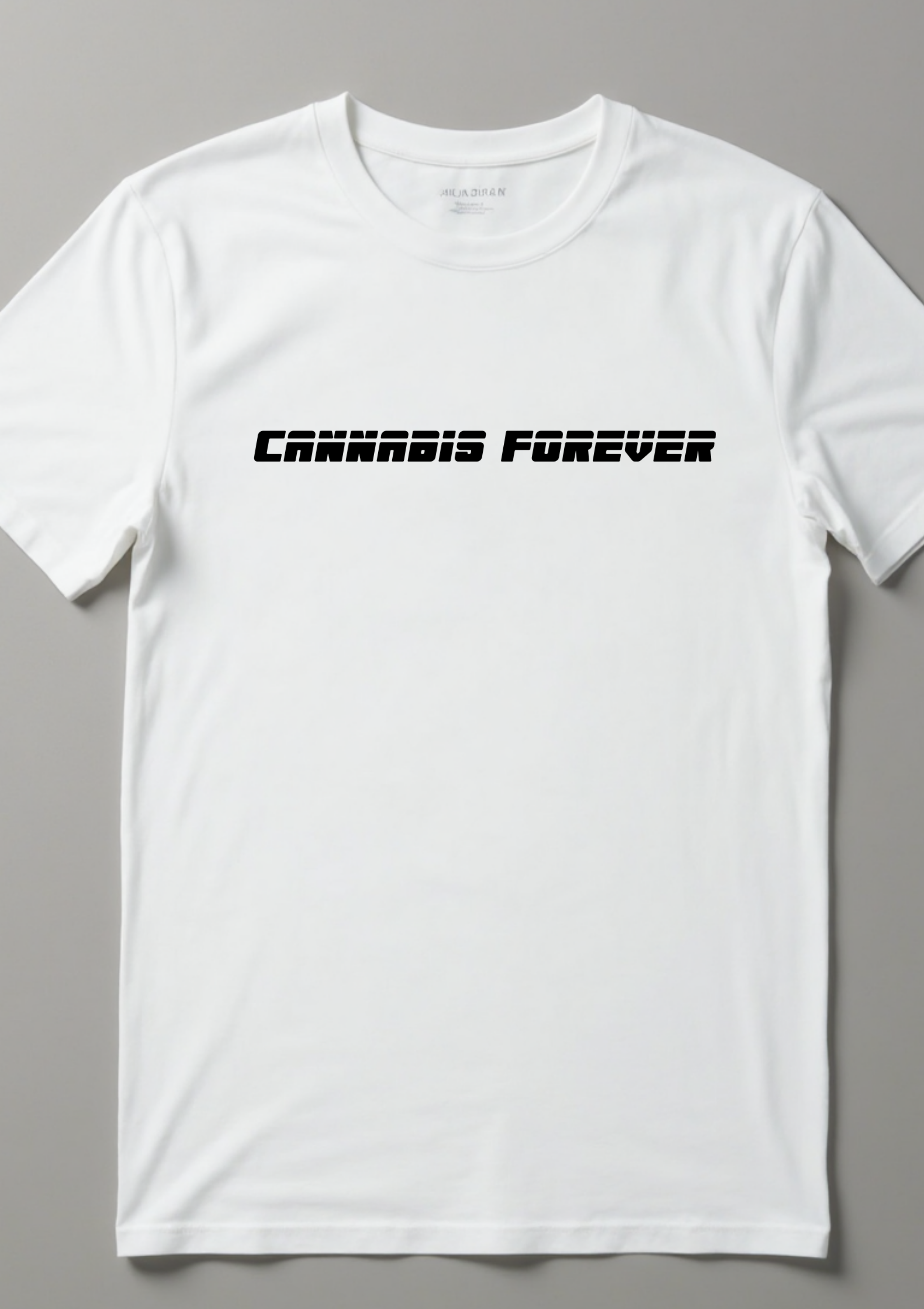 Playera con frase cannabica