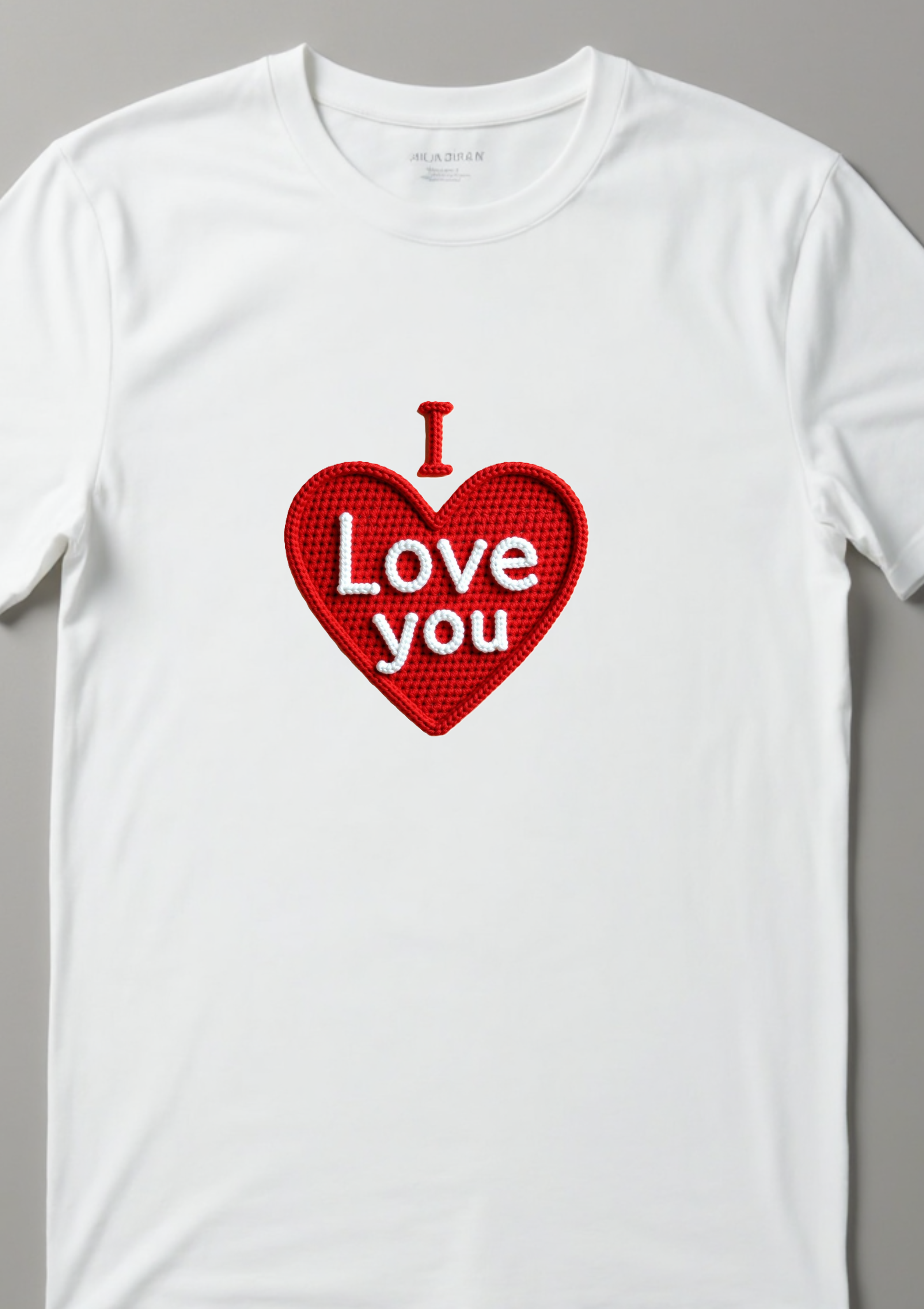 Playera con frase de amor I Love You