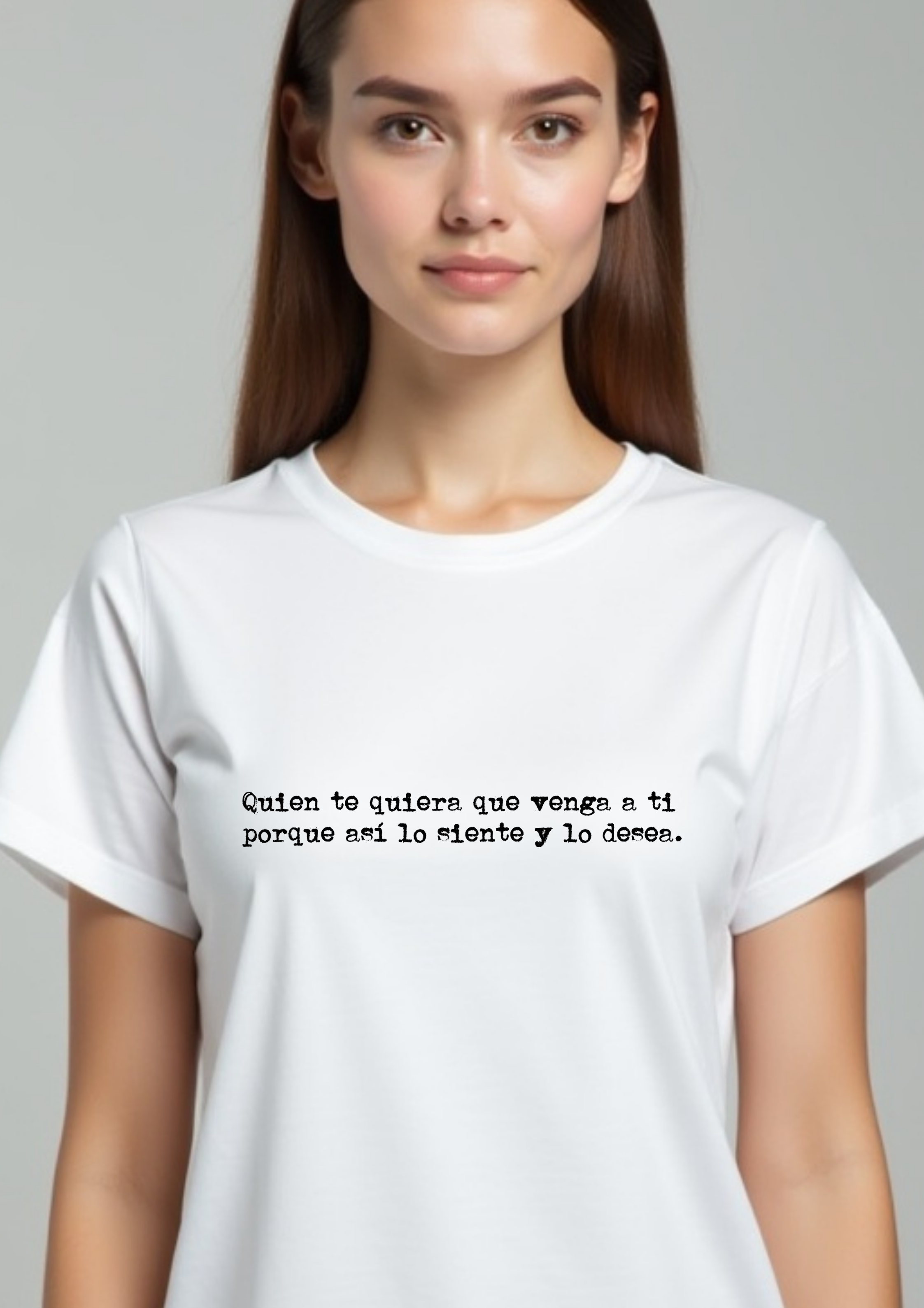Playera con frase Inspiracional