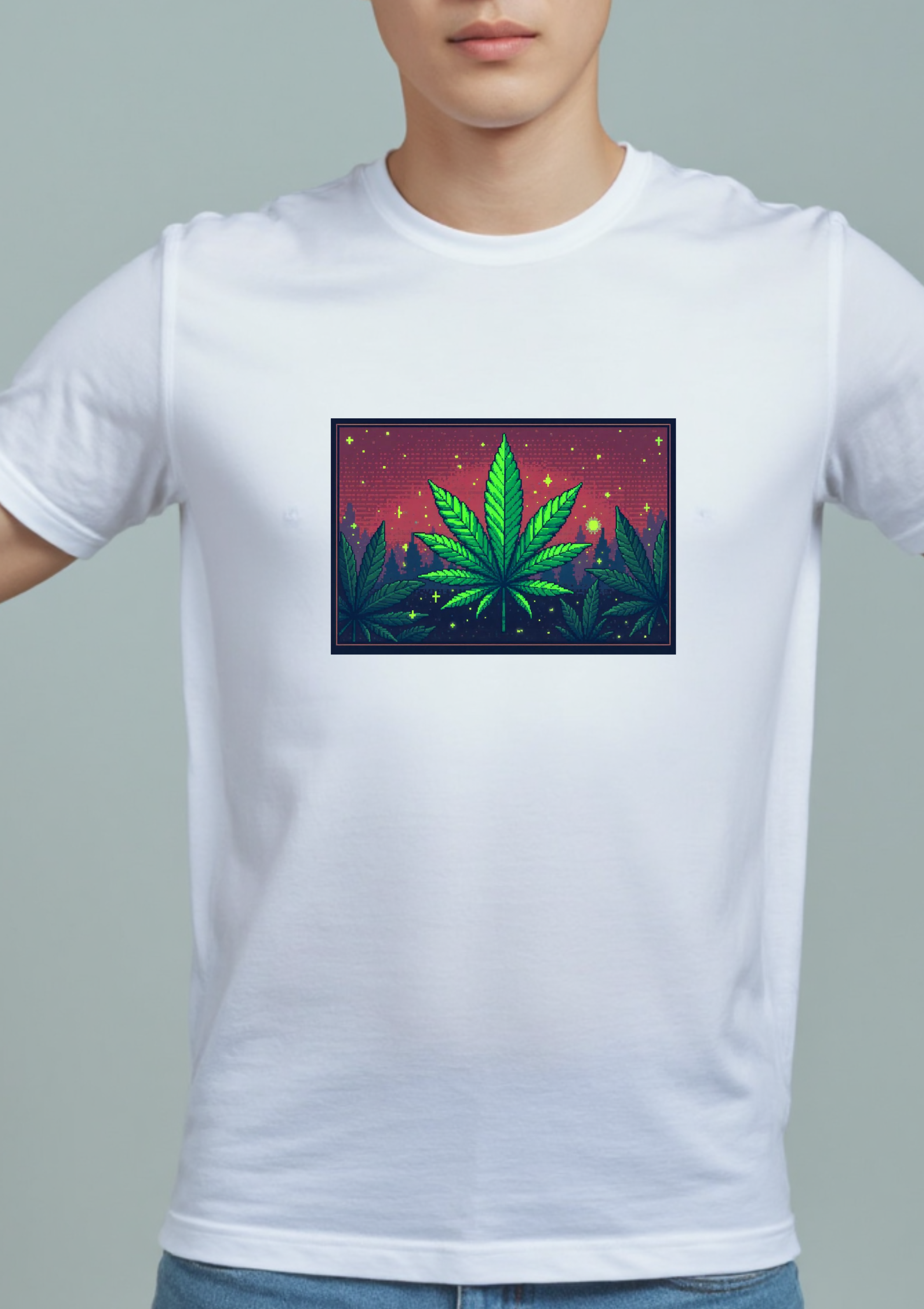 Playera Marihuana Videojuego Retro