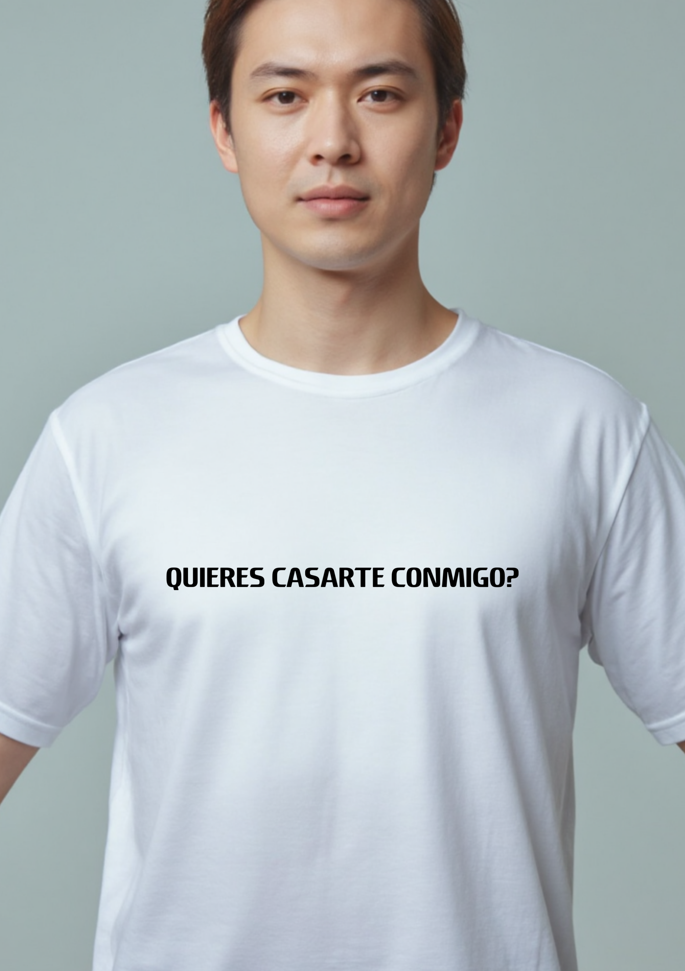 Playera para propuesta de matrimonio